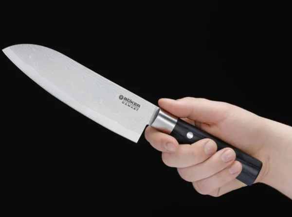 Böker Manufaktur Solingen Damast Black Santoku