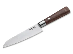 Böker Manufaktur Solingen Damast Walnuss Santoku