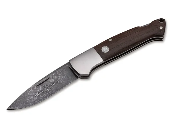 Böker Manufaktur Solingen Davis Classic Hunter Dampfmaschinen-Damast