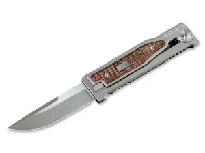 Reate EXO-M Burlap Micarta Drop Point