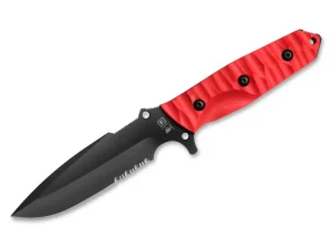 TB Outdoor Maraudeur G10 Textured Red Serrated