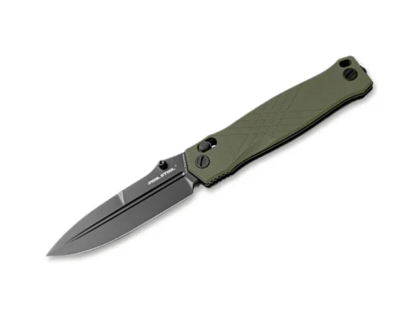 Real Steel Muninn G10 OD Green Black Blade