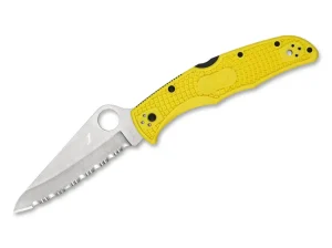 Spyderco Pacific Salt 2 Yellow Serrated