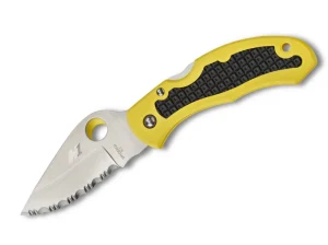 Spyderco Snap-It Salt Lightweight Yellow Serrated