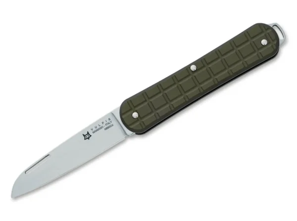 Fox Knives Vulpis 130 Grenade Pattern Aluminum Military Green